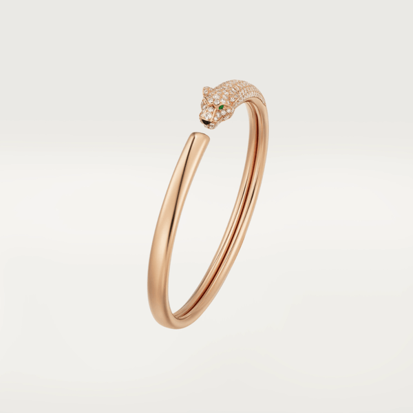 ˇShiny JewelryˇPANTHERE ROSÉGOLD DIAMANT OFFENES ARMBAND