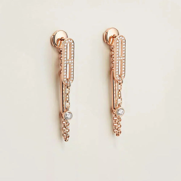 ˇShiny JewelryˇCHAINE CHAOS DIAMOND DROP EARRINGS