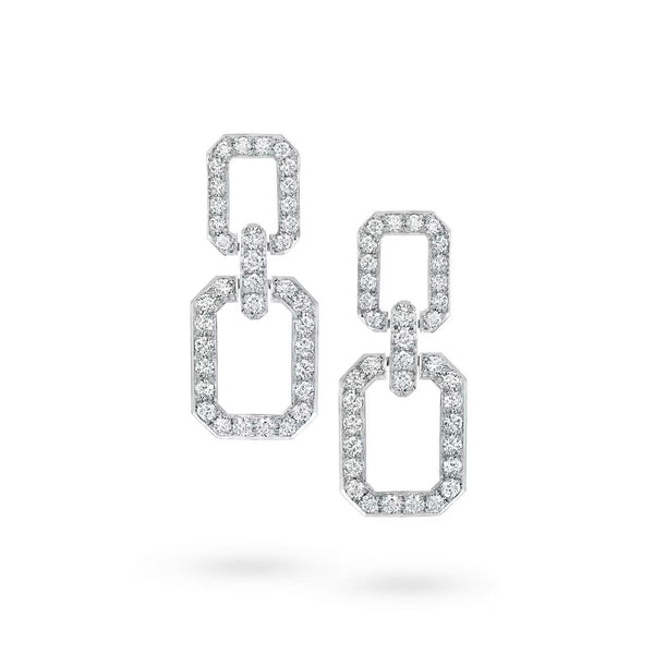 ˇShiny JewelryˇLINKS MEDIUM OHRRINGE DIAMANT