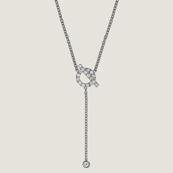 ˇShiny JewelryˇFINESSE SILBER DIAMANT HALSKETTE