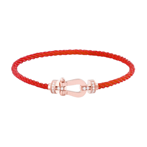 ˇShiny JewelryˇFORCE 10 HALF DIAMOND PINK GOLD RED CORDERI LARGE AND MEDIUM MODEL