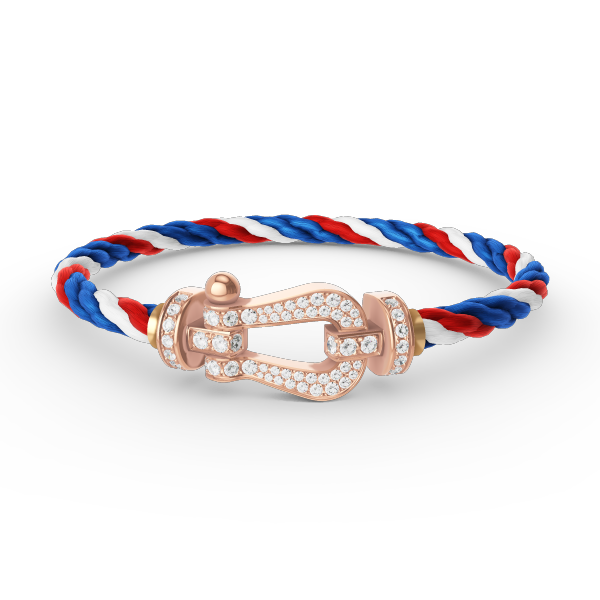 ˇShiny JewelryˇFORCE LARGE HORSESHOE FULL DIAMOND BRACELET ROSE GOLD
