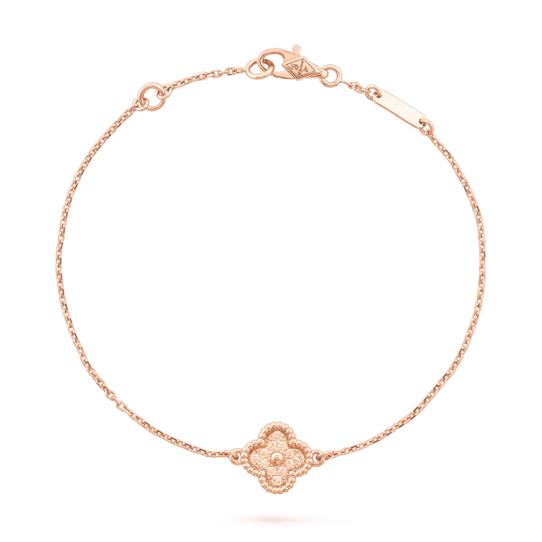 ˇShiny JewelryˇCLOVER EINZELNE BLUME ARMBAND
